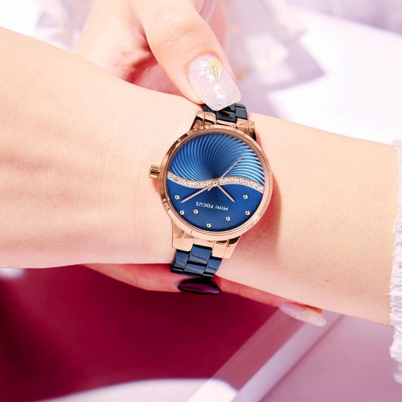 Mini Focus Mf0263l Reloj De Pulsera De Cristal Elegante De Diseño Simple Para Mujer Reloj De Cuarzo De Acero Inoxidable