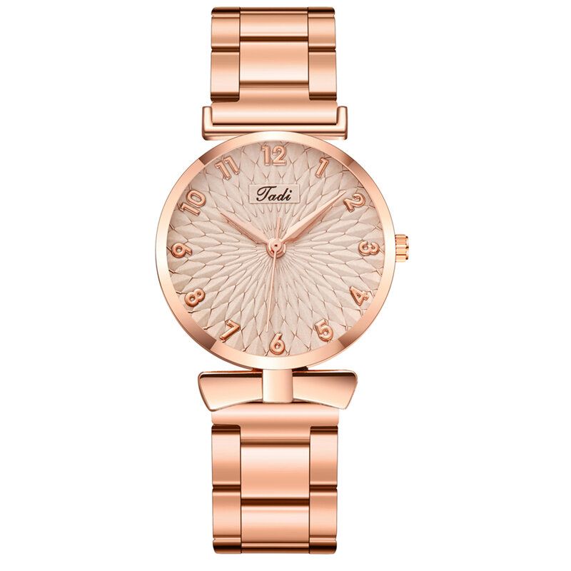 Moda Casual Mujer Reloj De Pulsera Aleación Reloj De Pulsera Pulsera Relojes De Cuarzo A Prueba De Agua