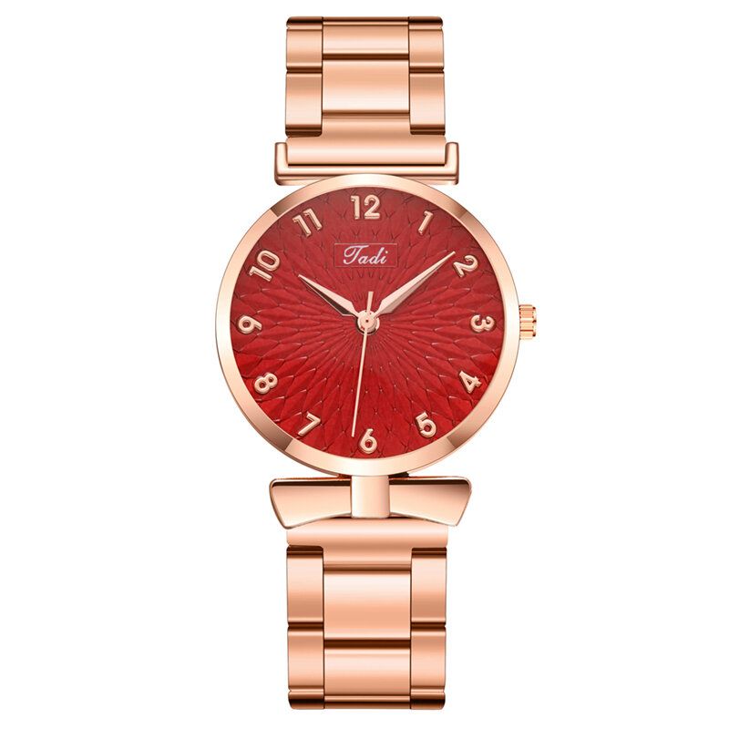 Moda Casual Mujer Reloj De Pulsera Aleación Reloj De Pulsera Pulsera Relojes De Cuarzo A Prueba De Agua