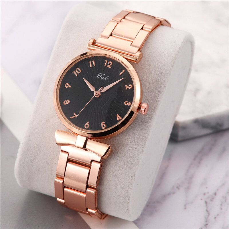 Moda Casual Mujer Reloj De Pulsera Aleación Reloj De Pulsera Pulsera Relojes De Cuarzo A Prueba De Agua