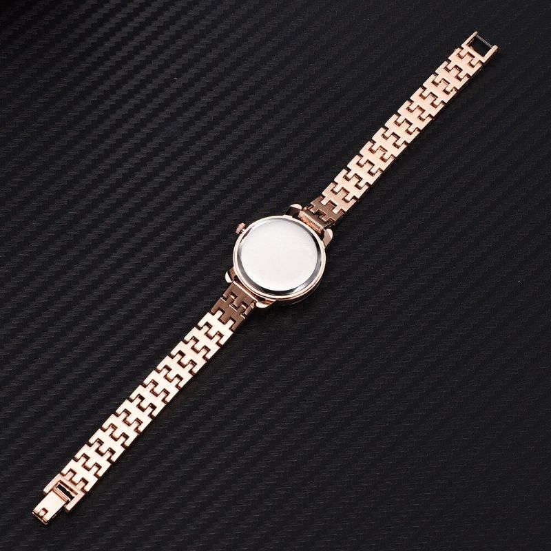 Naidu Reloj De Pulsera Decorativo De Estilo Casual Para Mujer Reloj De Cuarzo Con Banda De Acero Completo