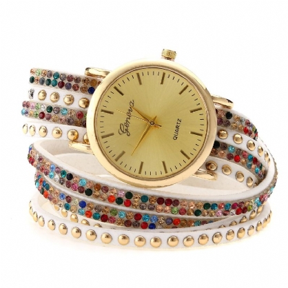 Pulsera Circular De Moda Reloj De Mujer Con Diamantes Reloj De Cuarzo