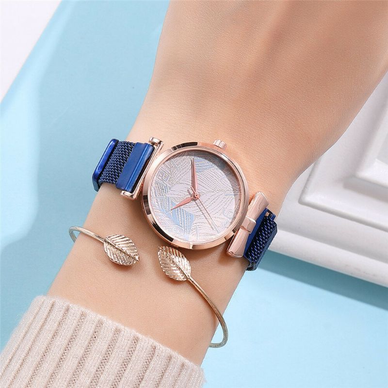 Rebirth 440 Reloj De Pulsera De Estilo Casual Para Mujer Reloj De Cuarzo De Acero Completo De Moda