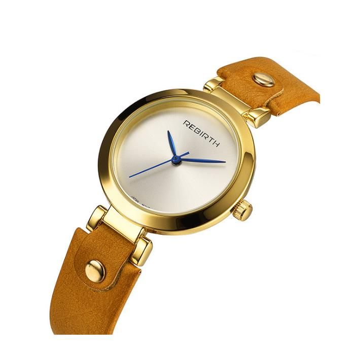 Rebirth Re024 Reloj De Pulsera De Mujer De Estilo Simple Relojes De Cuarzo De Diseño Elegante