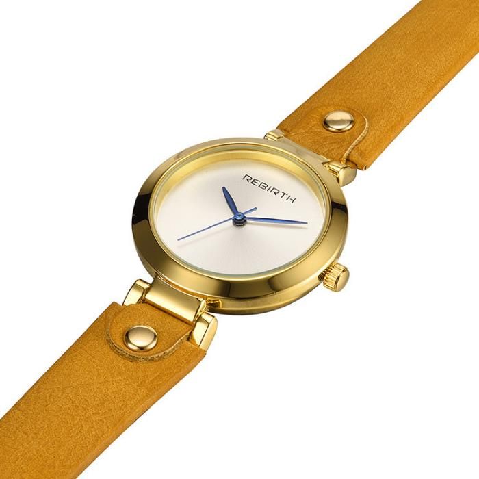 Rebirth Re024 Reloj De Pulsera De Mujer De Estilo Simple Relojes De Cuarzo De Diseño Elegante