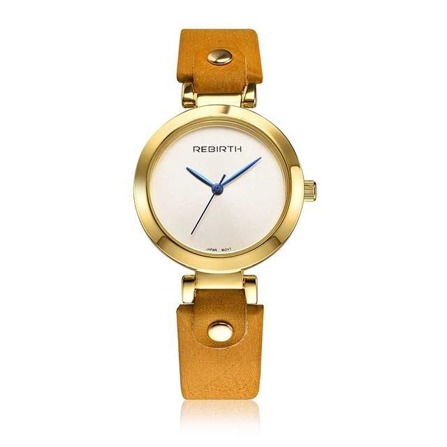 Rebirth Re024 Reloj De Pulsera De Mujer De Estilo Simple Relojes De Cuarzo De Diseño Elegante