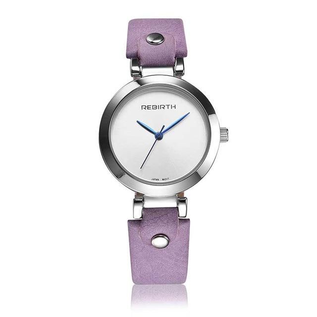 Rebirth Re024 Reloj De Pulsera De Mujer De Estilo Simple Relojes De Cuarzo De Diseño Elegante