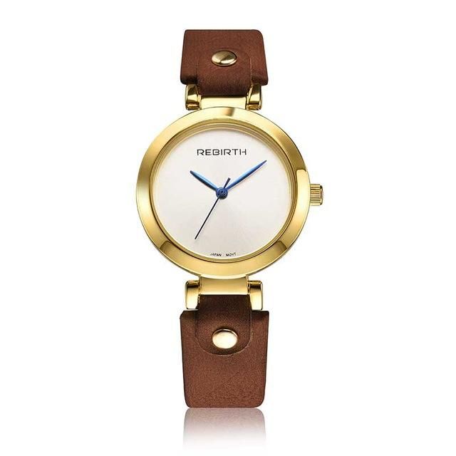 Rebirth Re024 Reloj De Pulsera De Mujer De Estilo Simple Relojes De Cuarzo De Diseño Elegante