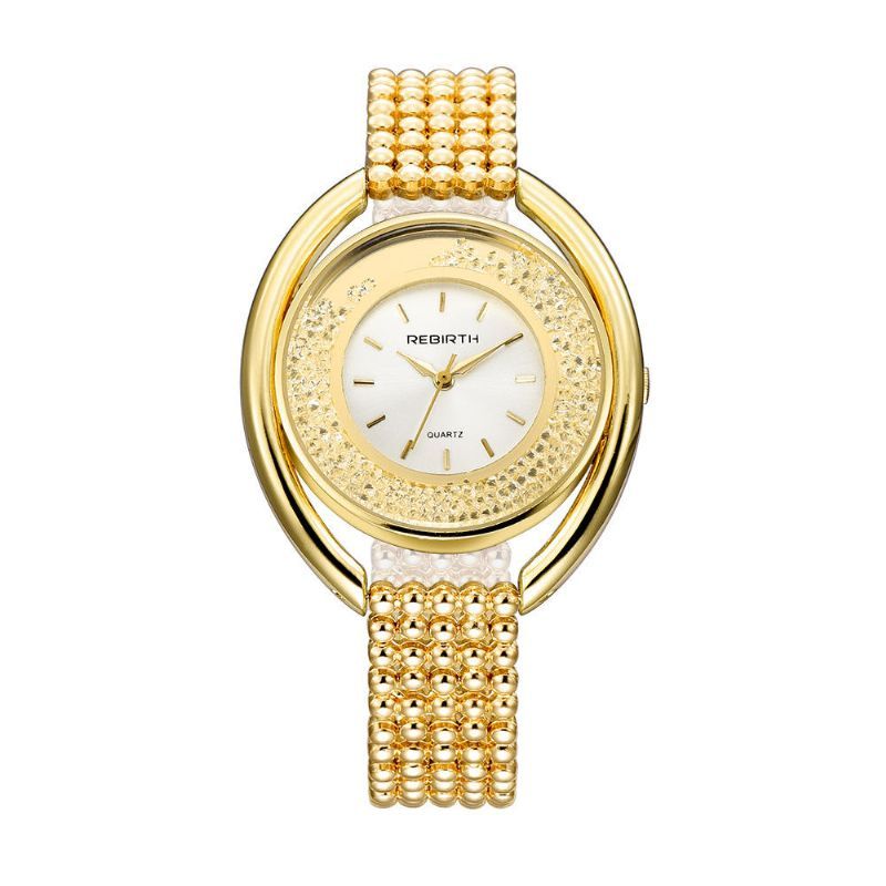 Rebirth Re079 Reloj De Cuarzo Para Mujer De Moda Reloj De Pulsera Con Correa De Acero Con Diamantes De Lujo Para Mujer