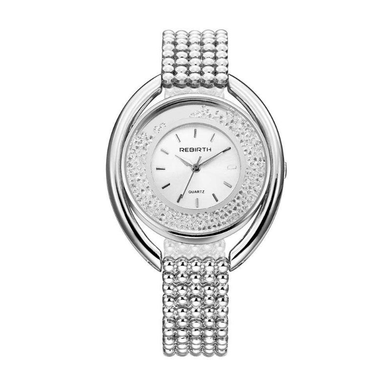 Rebirth Re079 Reloj De Cuarzo Para Mujer De Moda Reloj De Pulsera Con Correa De Acero Con Diamantes De Lujo Para Mujer