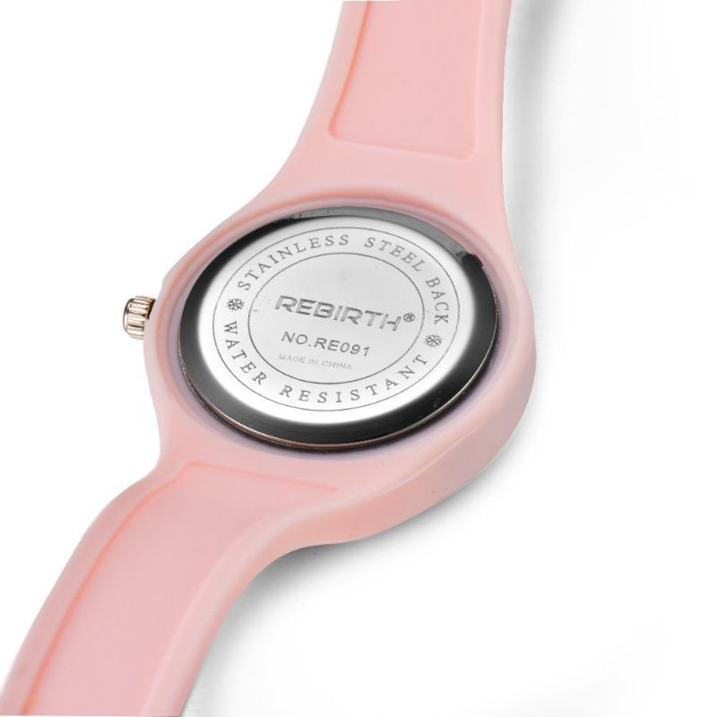 Rebirth Re091 Reloj De Pulsera De Mujer De Estilo Casual Relojes De Cuarzo Con Banda Suave De Silicona