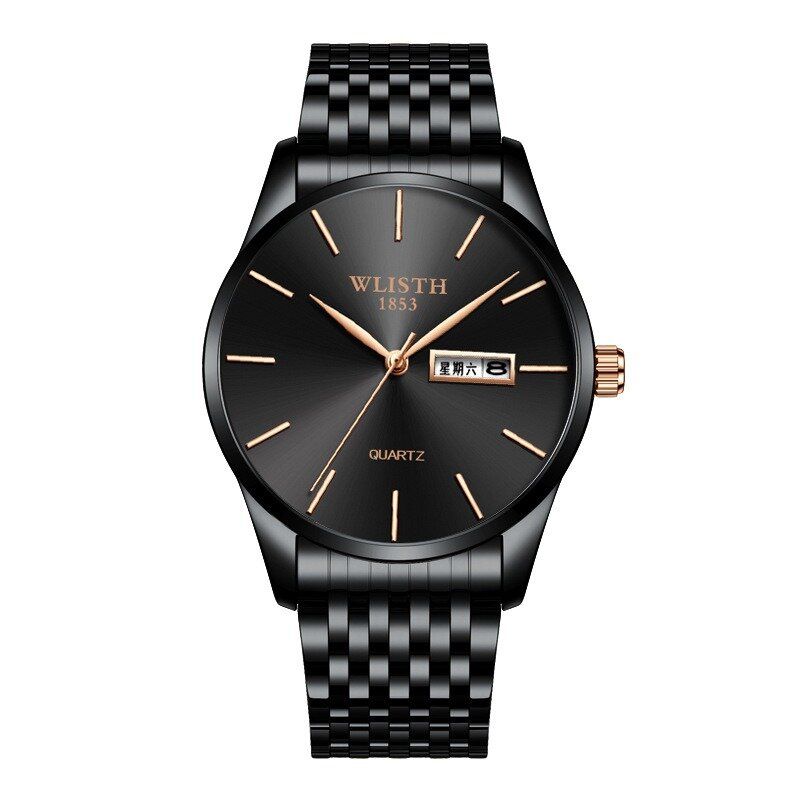 Reloj Casual De Moda Para Hombre Fecha Y Semana Reloj De Cuarzo Resistente Al Agua 3atm De Negocios