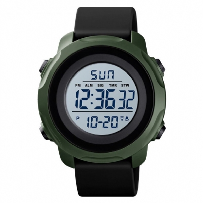 Reloj Deportivo Al Aire Libre Para Hombre Esfera Grande 50m Alarma Impermeable Calendario Luminoso Reloj Digital Multifunción