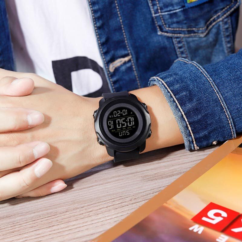 Reloj Deportivo Al Aire Libre Para Hombre Esfera Grande 50m Alarma Impermeable Calendario Luminoso Reloj Digital Multifunción