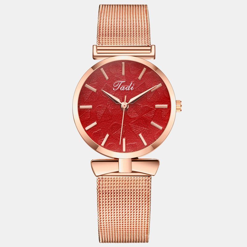 Reloj Elegante De Moda Para Mujer Life Impermeable Aleación Caja De Banda Ajustable Sin Número Dial Reloj De Cuarzo