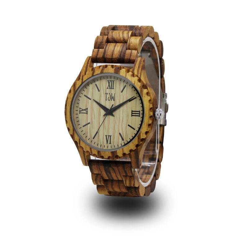 Reloj De Madera De Moda Reloj De Cuarzo Con Esfera Simple Para Hombre