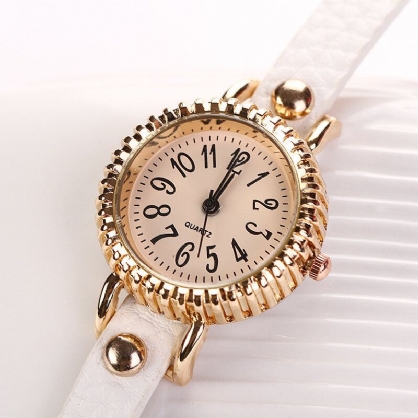 Reloj De Mujer De Tres Perlas De Moda Reloj De Vestir Para Mujer Reloj De Pulsera De Cuarzo