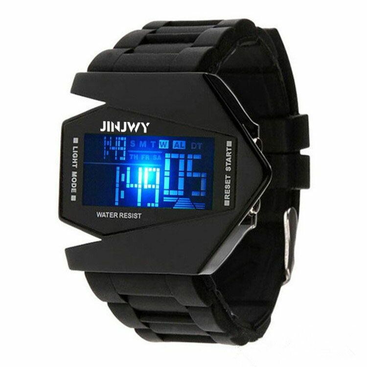 Reloj Multifunción De Moda Con Pantalla Led Para Hombre 5atm Cronómetro A Prueba De Agua Reloj Digital Electrónico Luminoso