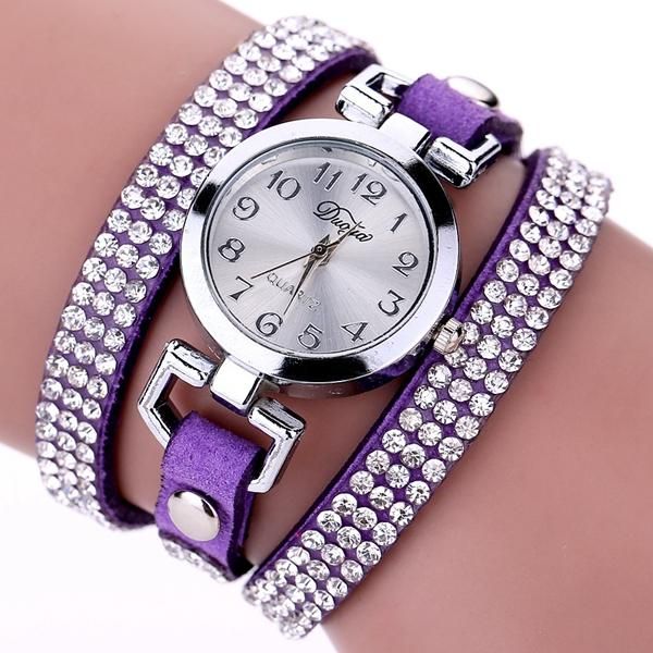 Reloj De Pulsera De Cristal De Estilo Casual Para Mujer Relojes De Cuarzo De Lujo Con Cuerda De Cuero Fino Para Mujer