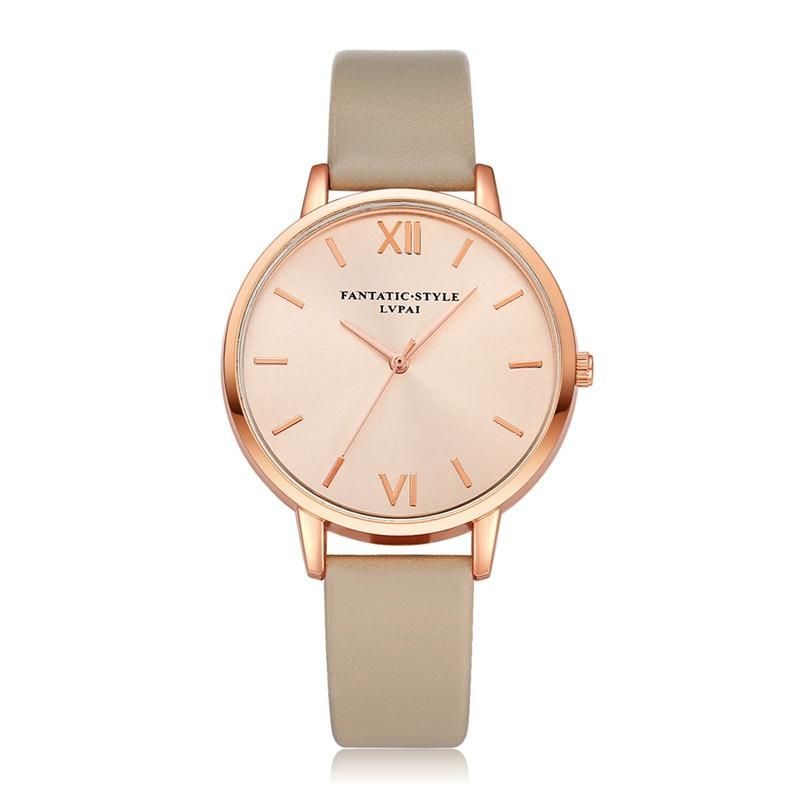 Reloj De Pulsera De Cuarzo Con Correa De Cuero De Pu De Estilo Casual Reloj De Pulsera De Kladies