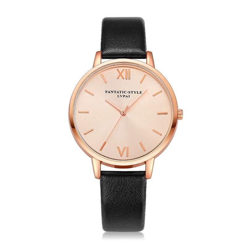 Reloj De Pulsera De Cuarzo Con Correa De Cuero De Pu De Estilo Casual Reloj De Pulsera De Kladies