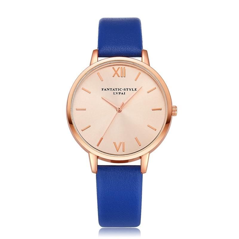 Reloj De Pulsera De Cuarzo Con Correa De Cuero De Pu De Estilo Casual Reloj De Pulsera De Kladies