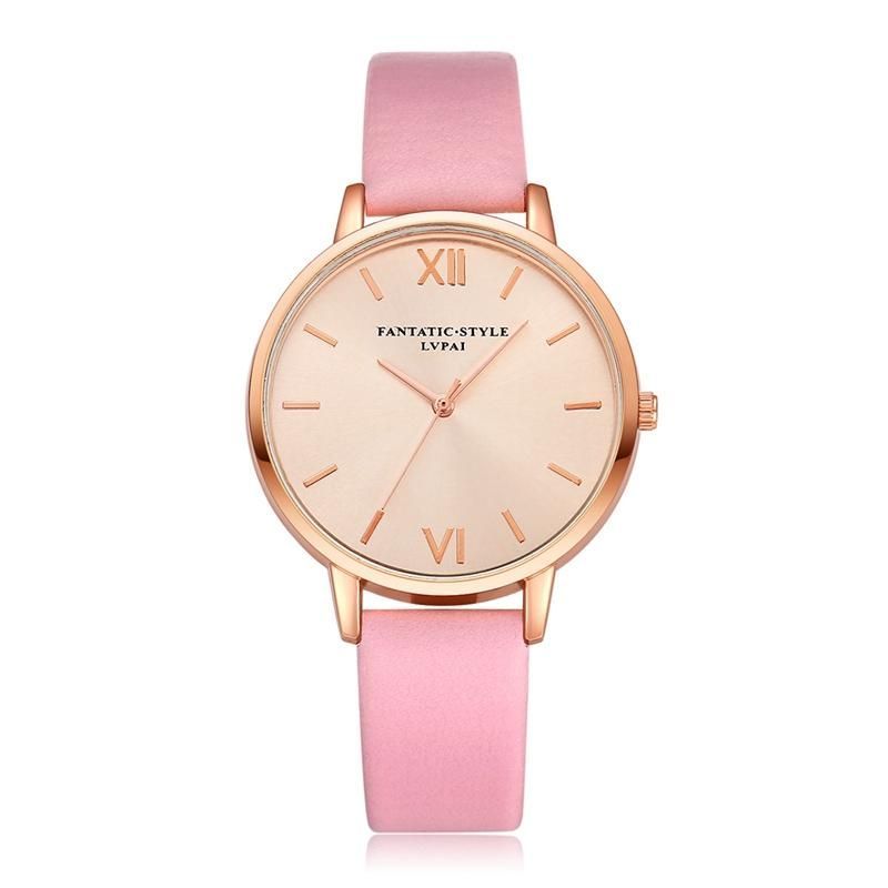 Reloj De Pulsera De Cuarzo Con Correa De Cuero De Pu De Estilo Casual Reloj De Pulsera De Kladies