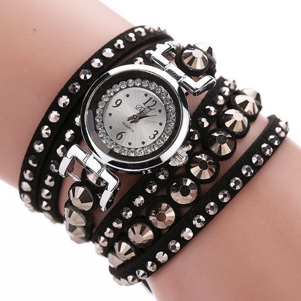 Reloj De Pulsera De Estilo Popular Popular De Moda Para Mujer Correa De Diamantes De Imitación Reloj De Pulsera Elegante Para Mujer