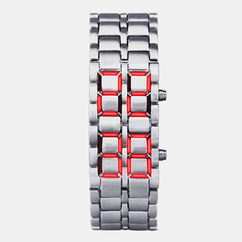 Relojes De Pulsera Digitales Impermeables Con Pantalla Led Binaria Reloj De Pareja