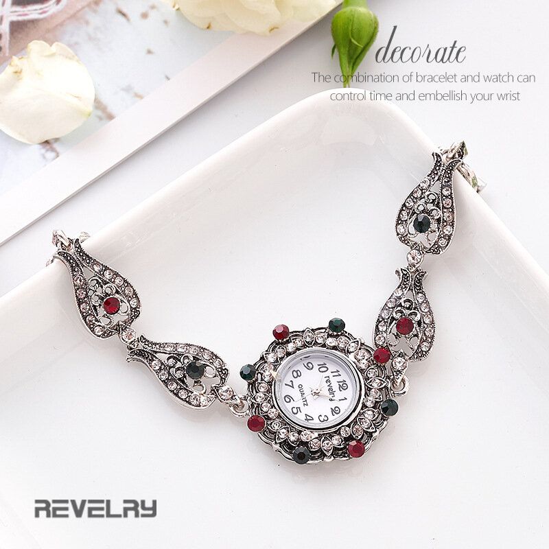 Revelry R998 Retro Style Life Reloj De Pulsera Impermeable Para Mujer Reloj De Cuarzo De Moda