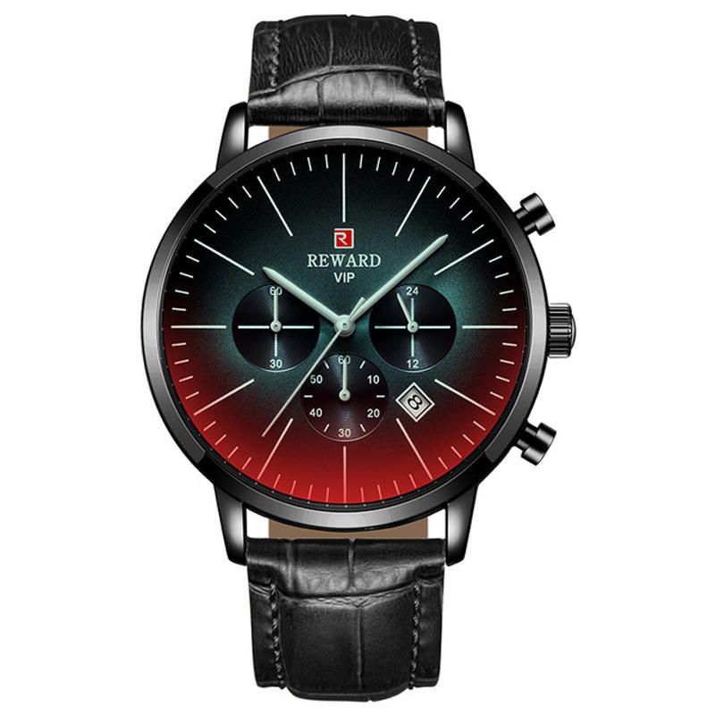 Reward Rd83001m Reloj De Hombre De Negocios Reloj De Cuarzo De Moda Con Cronógrafo Impermeable De Lujo Ligero