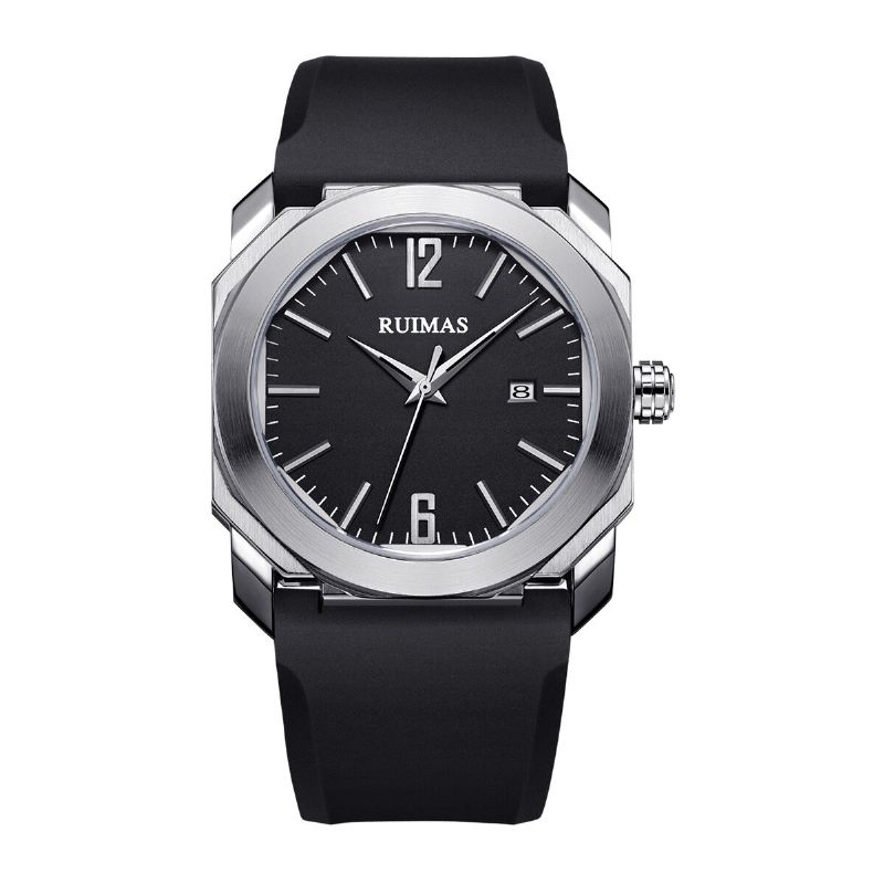 Ruimas 525 Reloj Casual Para Hombre Reloj De Cuarzo Con Pantalla De Fecha Impermeable 3atm