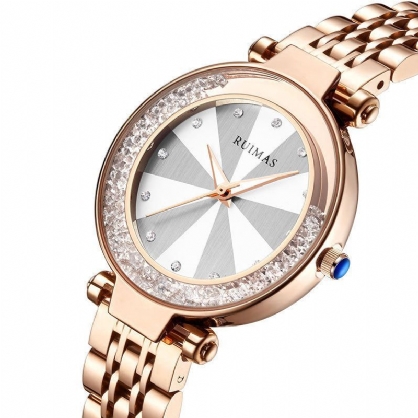 Ruimas 539 Caja De Acero Inoxidable Reloj De Pulsera Para Mujer Relojes De Cuarzo De Diseño Elegante