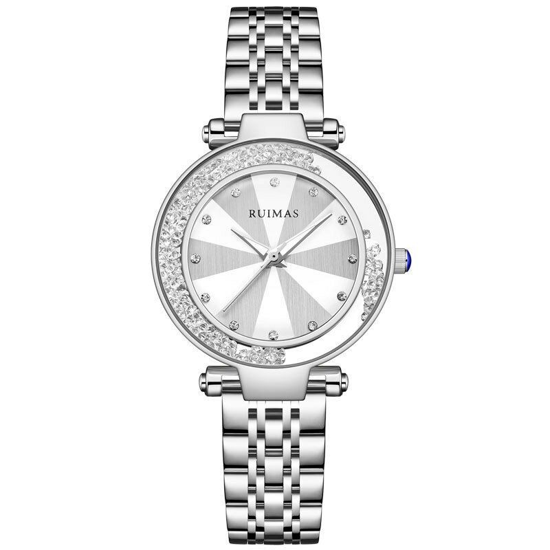 Ruimas 539 Caja De Acero Inoxidable Reloj De Pulsera Para Mujer Relojes De Cuarzo De Diseño Elegante