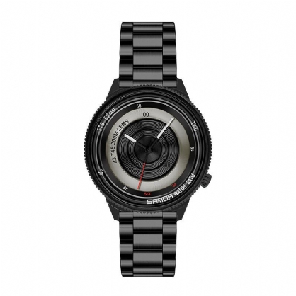 Sanda 1041 Casual Fashion Men Creative Camera Dial Reloj De Cuarzo Con Correa De Acero Inoxidable Resistente Al Agua