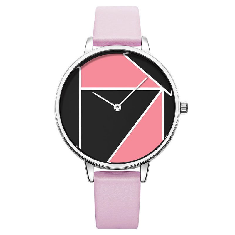 Sk K0072 Simple Casual Correa De Cuero Relojes De Cuarzo Moda Mujer Reloj De Pulsera