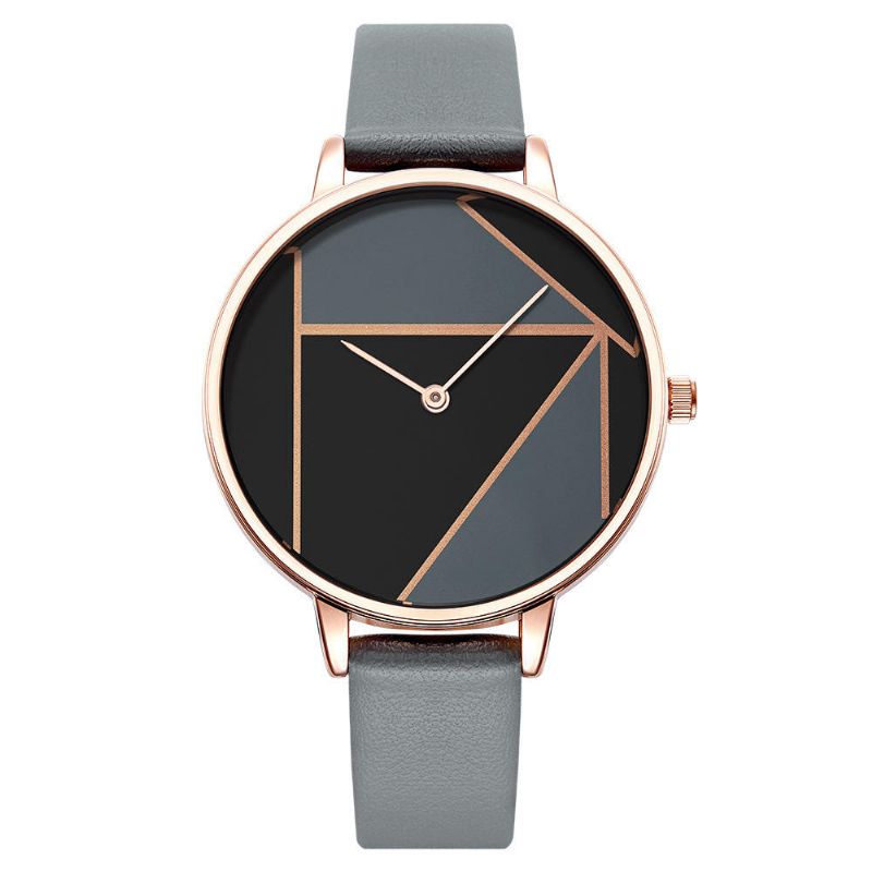 Sk K0072 Simple Casual Correa De Cuero Relojes De Cuarzo Moda Mujer Reloj De Pulsera