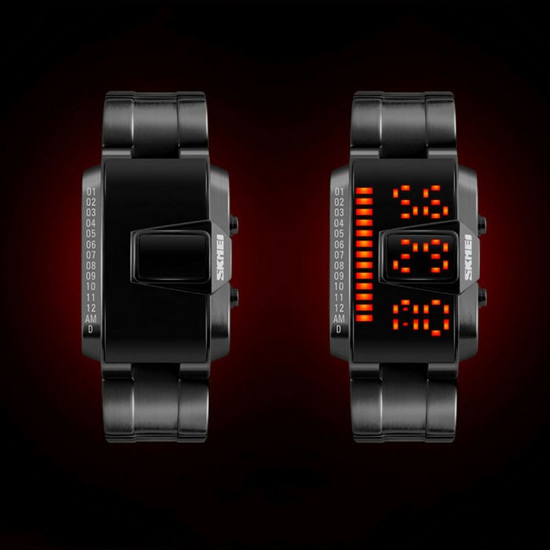 Skmei 1179 Reloj De Moda Para Hombre Reloj Digital Led Creativo A Prueba De Agua