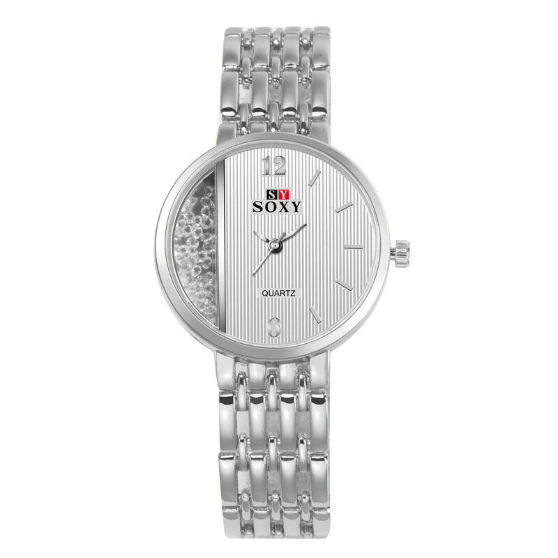 Soxy 0137 Reloj De Pulsera De Cristal De Estilo Casual Para Mujer Reloj De Cuarzo De Diseño Único