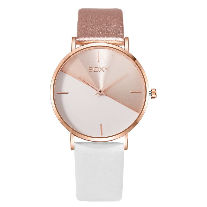 Soxy 0165 Reloj De Pulsera Con Esfera Grande Para Mujer Reloj De Cuarzo De Moda Creativa