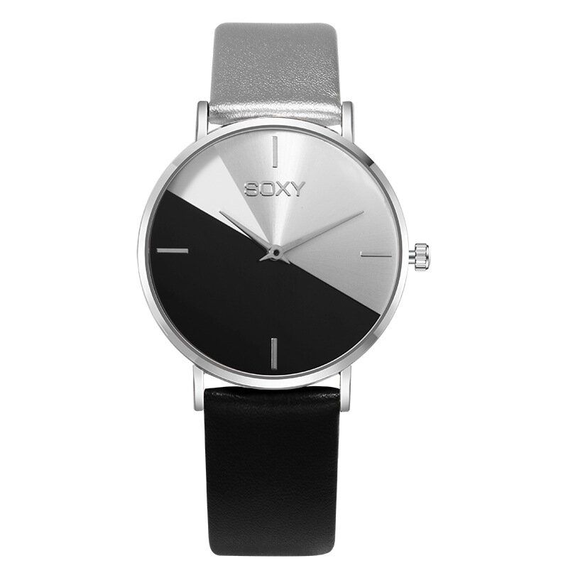 Soxy 0165 Reloj De Pulsera Con Esfera Grande Para Mujer Reloj De Cuarzo De Moda Creativa