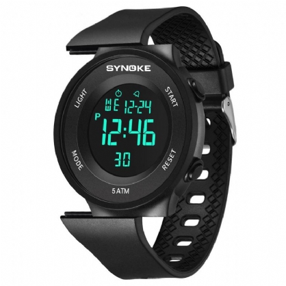 Synoke 9199 Reloj De Estudiante De Moda 5atm Pantalla Luminosa Impermeable Reloj Digital Deportivo Multifunción