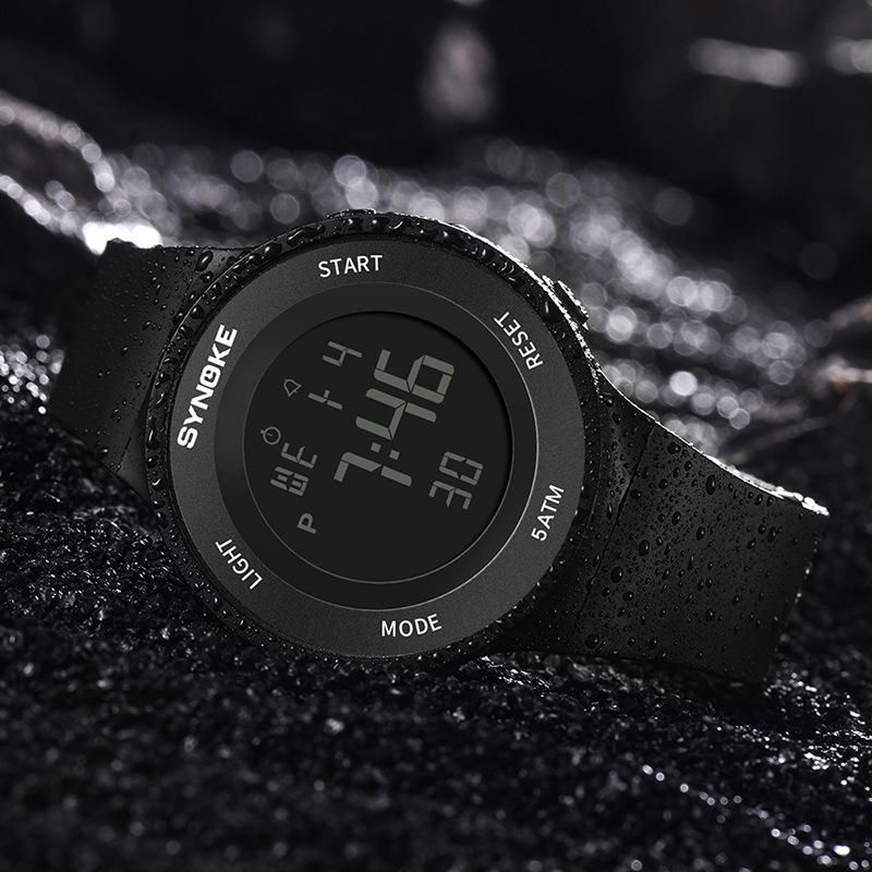 Synoke 9199 Reloj De Estudiante De Moda 5atm Pantalla Luminosa Impermeable Reloj Digital Deportivo Multifunción