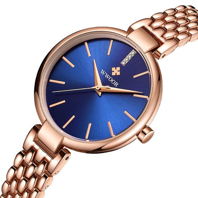 Wwoor 8865 Reloj De Pulsera De Vestir De Moda Para Mujer Reloj De Regalo Reloj De Cuarzo