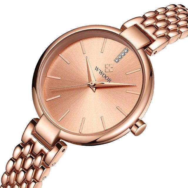 Wwoor 8865 Reloj De Pulsera De Vestir De Moda Para Mujer Reloj De Regalo Reloj De Cuarzo