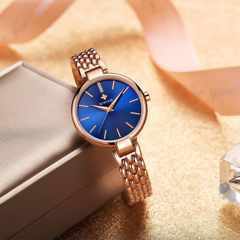 Wwoor 8865 Reloj De Pulsera De Vestir De Moda Para Mujer Reloj De Regalo Reloj De Cuarzo