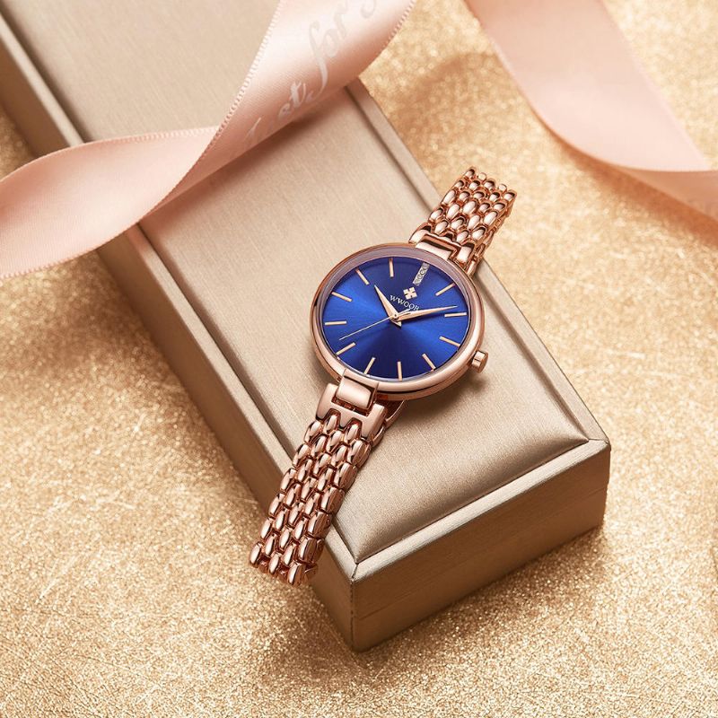 Wwoor 8865 Reloj De Pulsera De Vestir De Moda Para Mujer Reloj De Regalo Reloj De Cuarzo