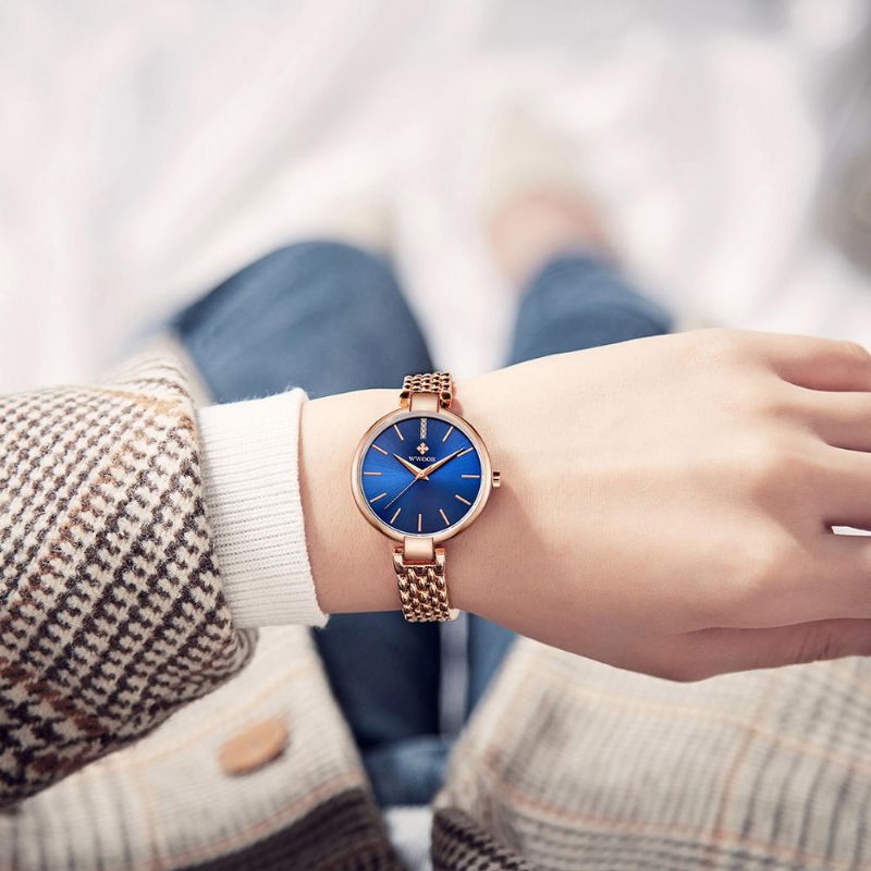 Wwoor 8865 Reloj De Pulsera De Vestir De Moda Para Mujer Reloj De Regalo Reloj De Cuarzo