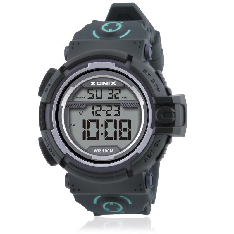 Xonix Nu 100m Pantalla Luminosa A Prueba De Agua Reloj Despertador De Cuenta Regresiva Reloj Digital Para Hombres