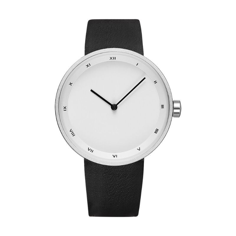 Yazole 521 Dial Simple Estilo De Moda Correa De Cuero Reloj Para Hombre Reloj De Cuarzo